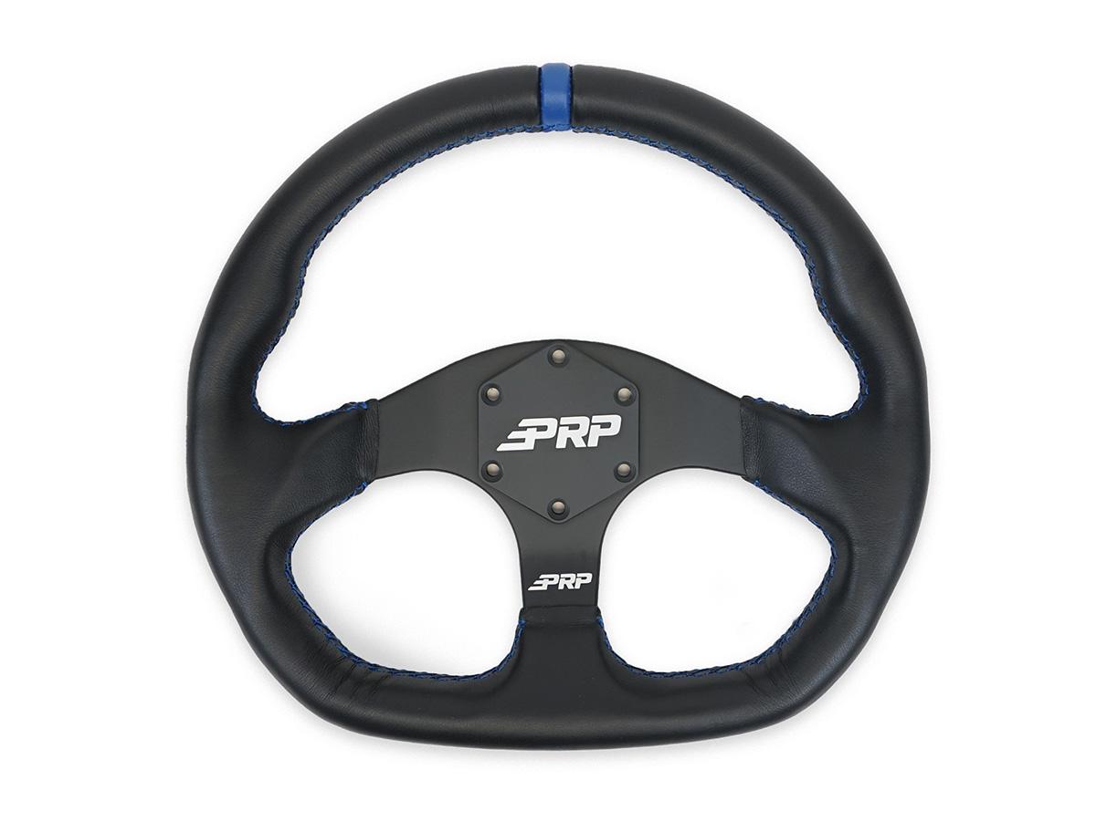 PRP Comp R Leather Steering Wheel - Blue - G241 - front view
