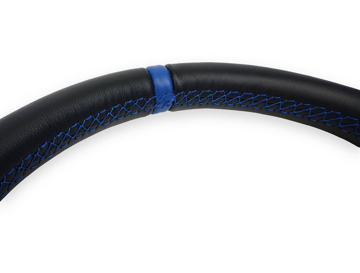 PRP Comp R Leather Steering Wheel - Blue - G241 - close-up view 2