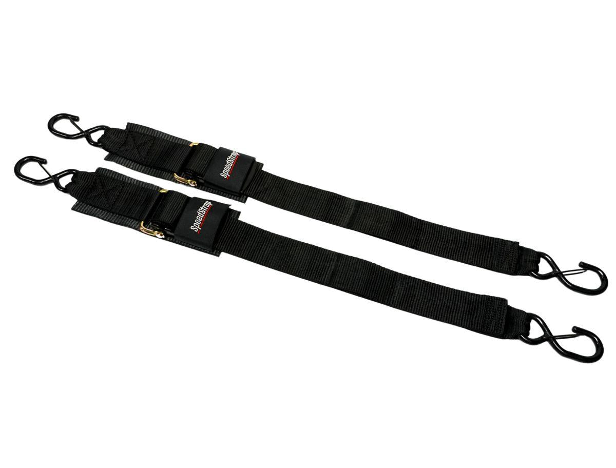 SpeedStrap 2in x 4ft Marine Transom Tie-Down Straps with Snap S-Hooks (2 Pack) - 28600-DSH