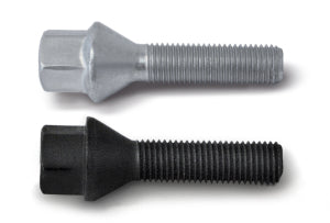 H&R Wheel Bolts 14 X 1.5 / Length 47mm / Tapered / Head 17mm - Black - Set of 10 - 1454701SW SET by H&R