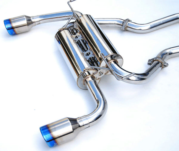 Invidia 14+ Infiniti Q50 Gemini w/ Rolled Titanium Tips Cat-Back Exhaust - HS14IQ5GID for 2014-2016 INFINITI Q50