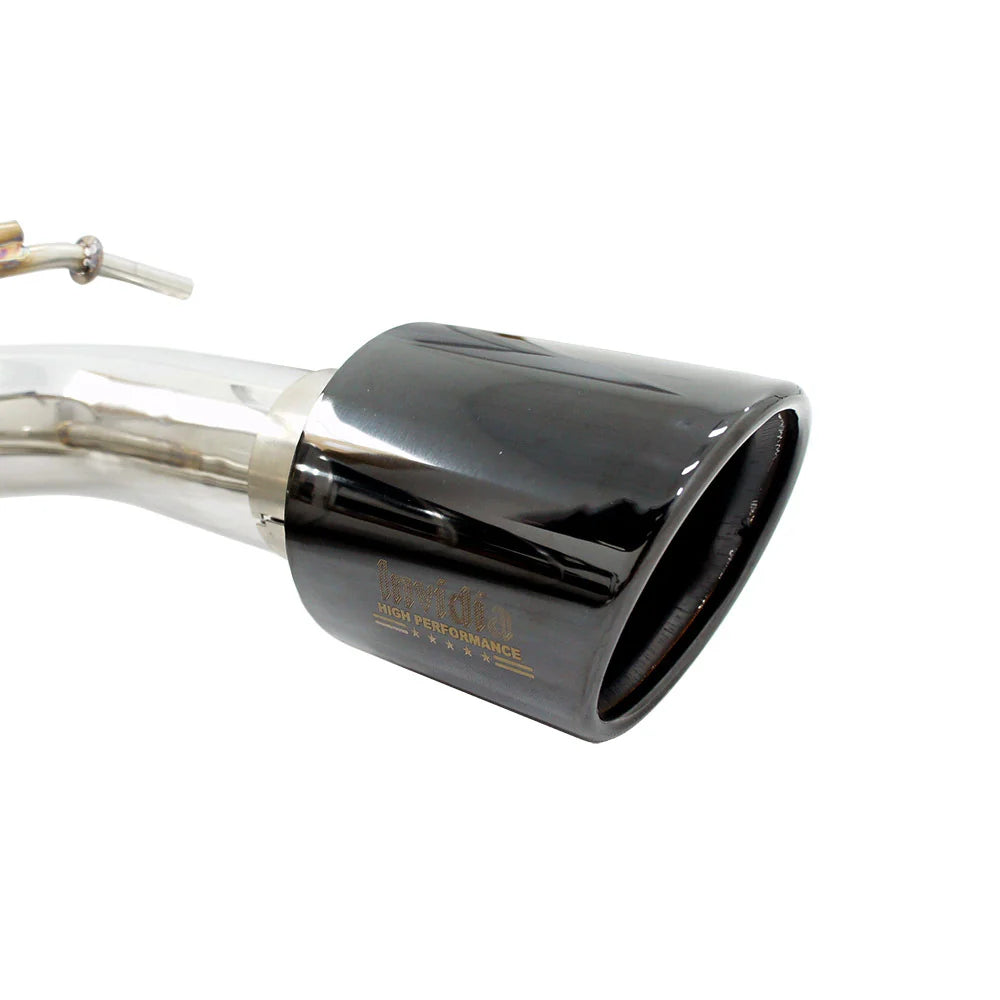 Invidia 16-18 Ford Focus RS Q300 w/Valve Rolled Black Tip Cat-Back Exhaust - HS15FFR3V1RB