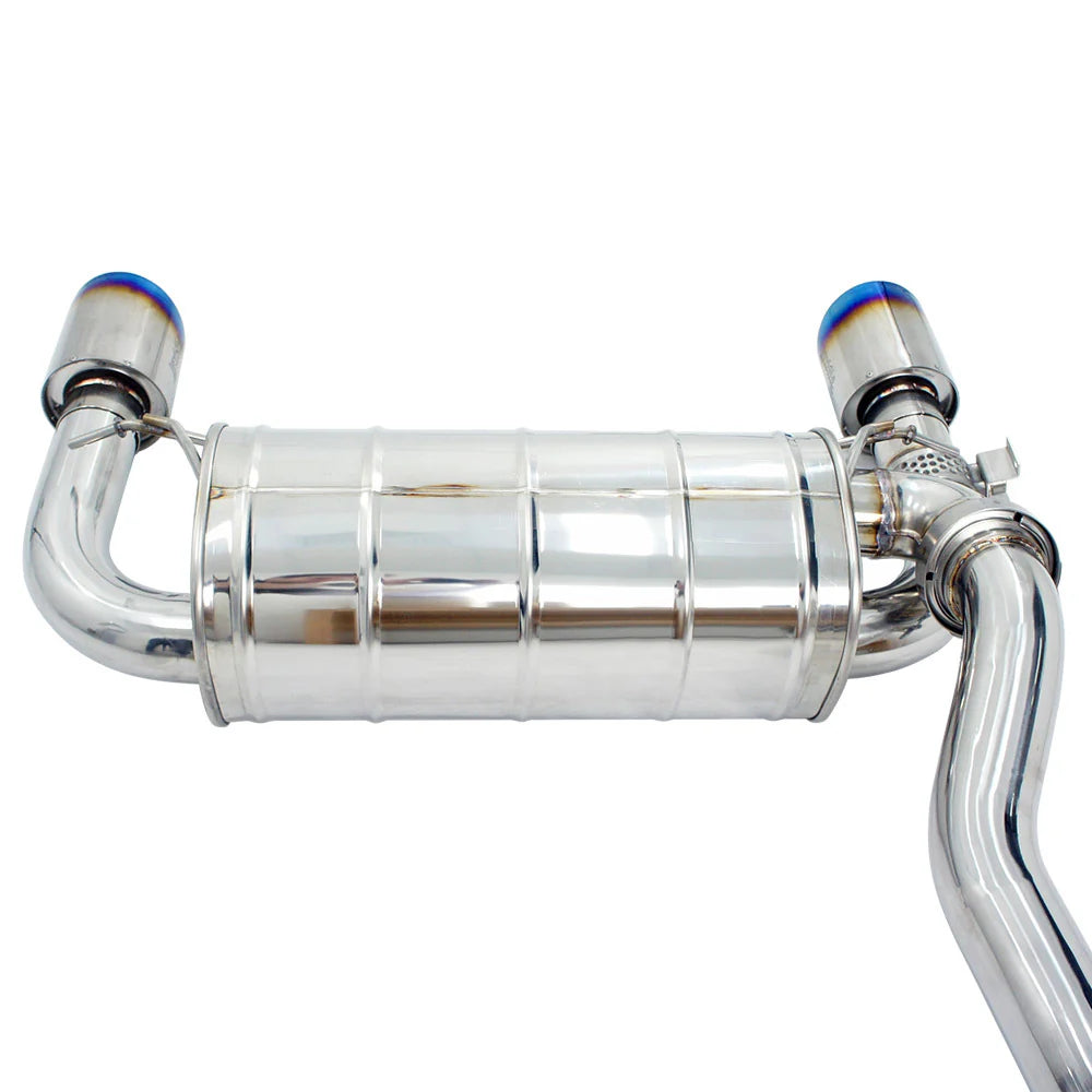 Invidia 16-18 Ford Focus RS Q300 w/Valve Rolled Titanium Tip Cat-Back Exhaust - HS15FFR3V1RT