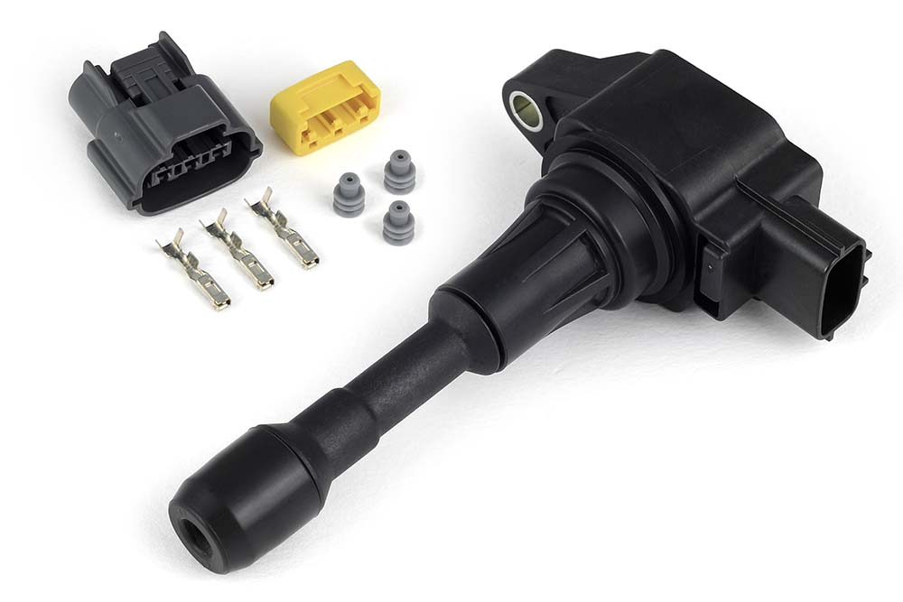 Haltech - Haltech Hitachi R35 Ignition Coil w/Built-In Ignitor (Incl Plug & Pins) - HT-020106