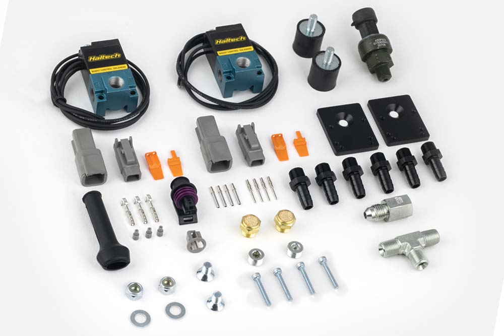 Haltech - Haltech CO2 Boost Control Dual Solenoid & Pressure Sensor Kit - HT-020402
