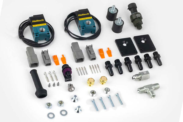 Haltech - Haltech CO2 Boost Control Dual Solenoid & Pressure Sensor Kit - HT-020402