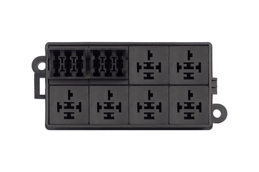 Haltech - Haltech 6 Circuit Haltech Fuse Box w/Lid/Pins - HT-030102