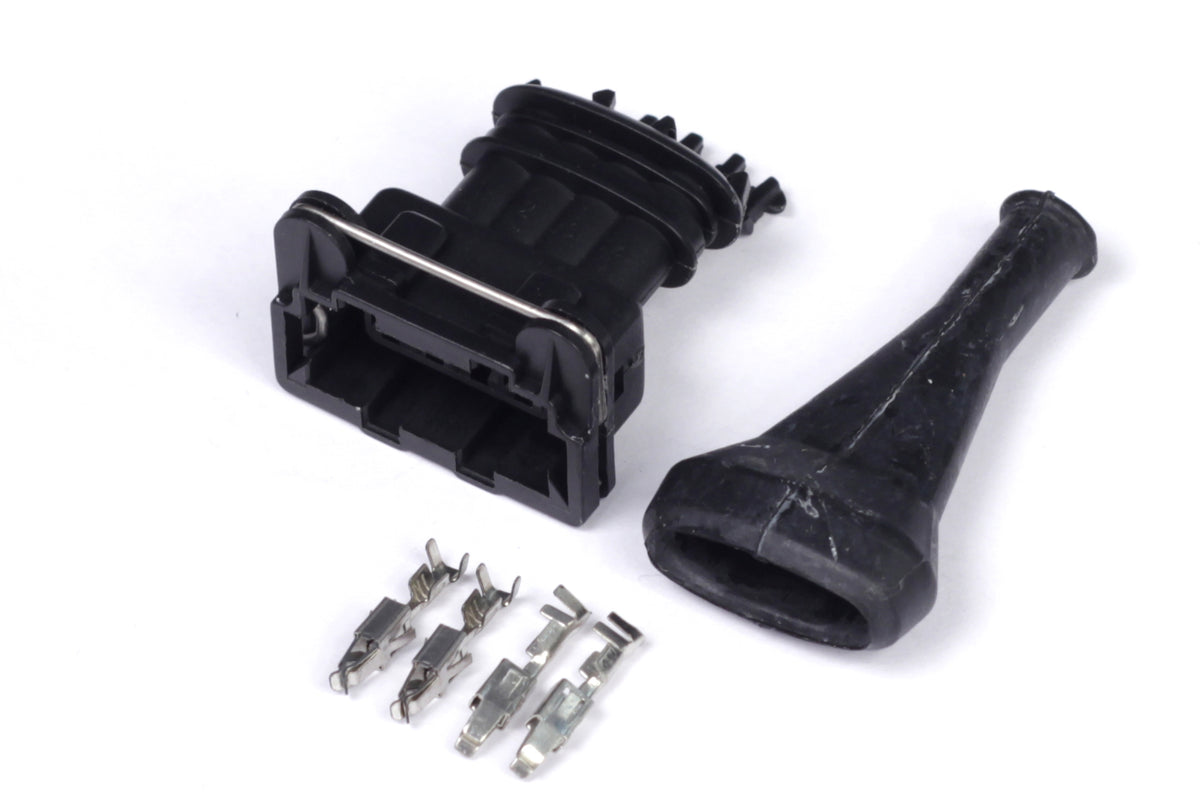 Haltech - Haltech Bosch 4 Pin Junior Timer Female Connector Plug & Pins - HT-030311