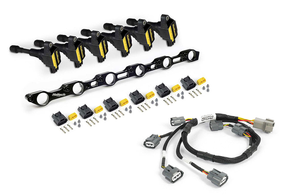 Haltech - Haltech Toyota JZ R35 Coil Conversion Kit w/Bracket Coils Connectors & Harness (1JZ/1JZ VVT/2JZ) - HT-120201