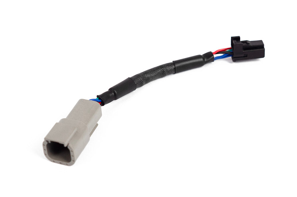 Haltech - Haltech 3in CAN Adaptor Cable DTM-4 Female Receptacle/Socket to 8 Pin Black Tyco - HT-130040