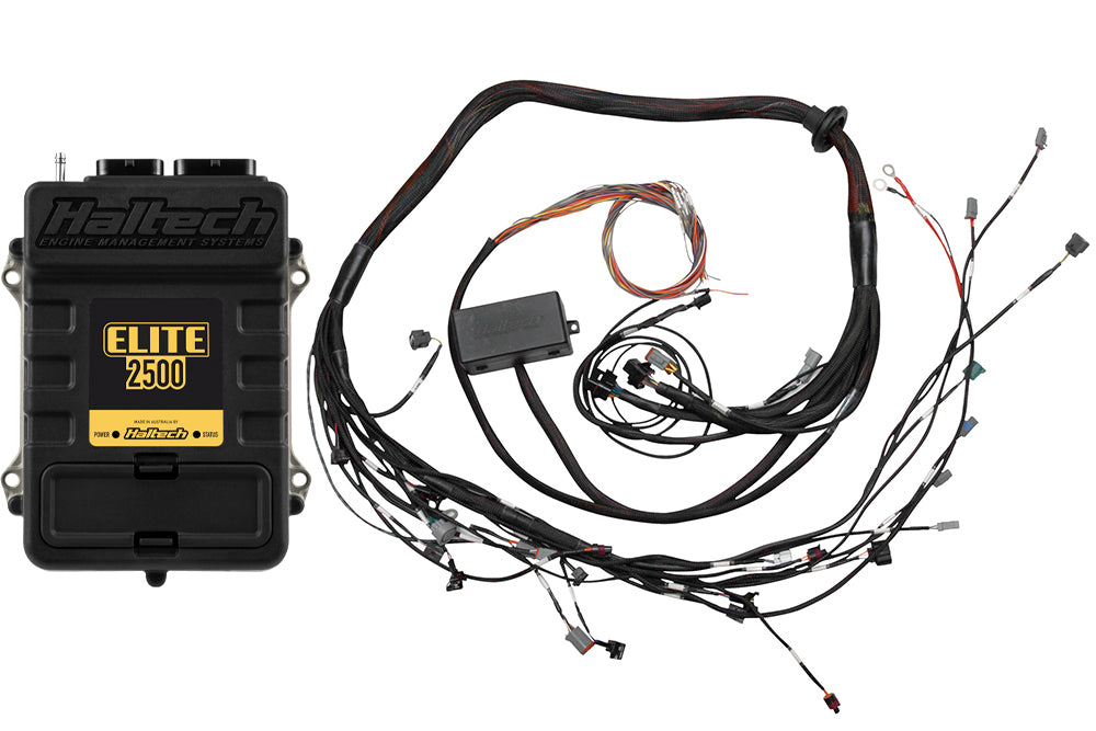 Haltech - Haltech Elite 2500 Terminated Harness ECU Kit w/EV1 Injector Connectors - HT-151326