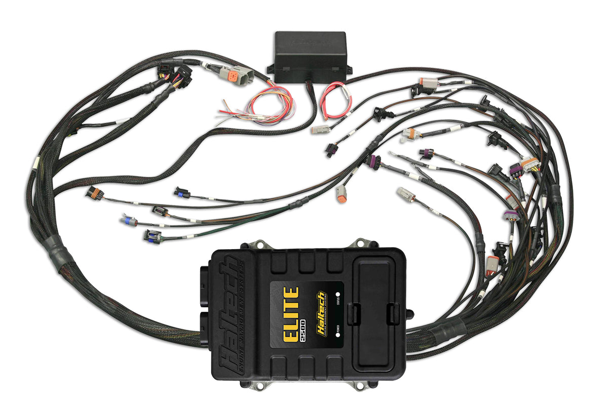 Haltech - Haltech Elite 2500 Terminated Harness ECU Kit w/EV1 Injector Connectors - HT-151360