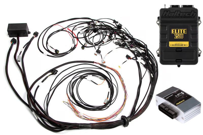 Haltech - Haltech Elite 2500 Terminated Harness ECU Kit w/EV1 Injector Connectors - HT-151369