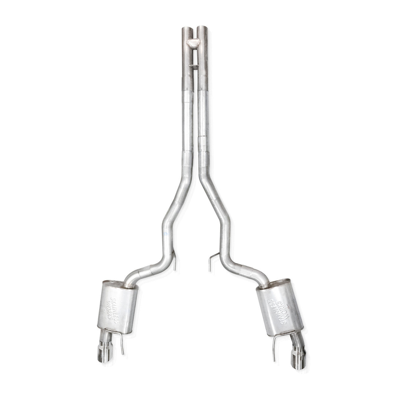 Stainless Works - 2024-26 Mustang GT Catback Dual Tips - M24CBHFCR