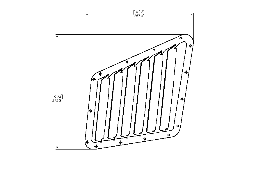 Verus - Hood Louver Kit - Fiesta ST (MK7) - A0155A