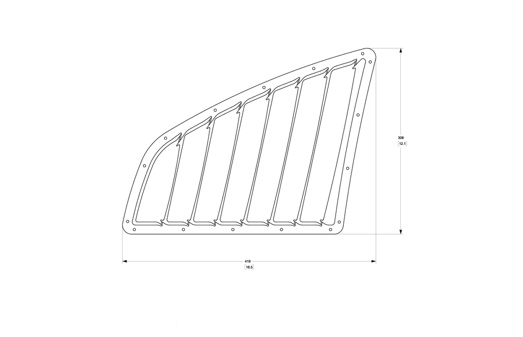 Verus - Hood Louver Kit - Hyundai Veloster - A0387A