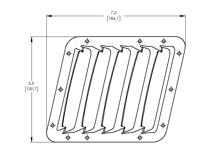 Verus - Hood Louver Kit - WRX/STI (VA) - A0053A