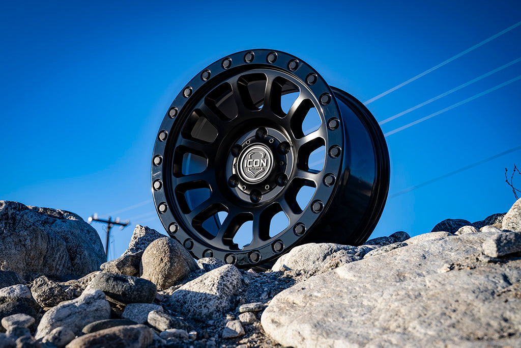ICON Hulse 18x9 5x150 25mm Offset 6in BS Double Black - 8018905560DB