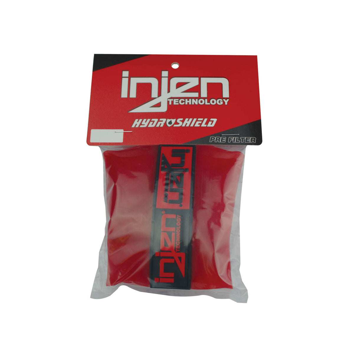 Injen Red Water Repellant Pre-Filter fits X-1010 X-1011 X-1017 X-1020 5in Base/5in Tall/4in Top - 1035RED