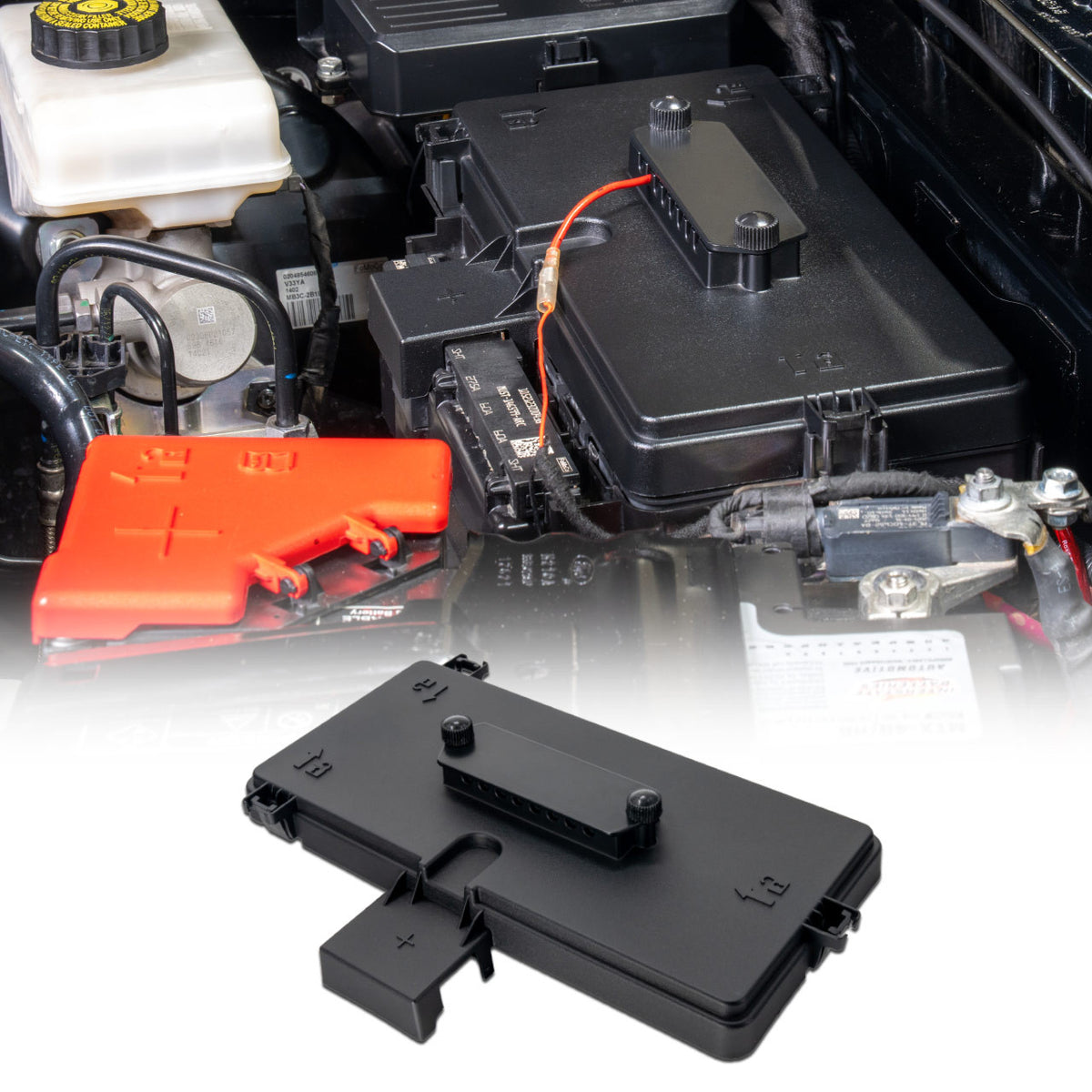 IAG I-Line Fuse Box Cover with Wiring Pass-Through Fits 2021+ Ford Bronco Two &amp; Four Door - IAG-ACC-F3196