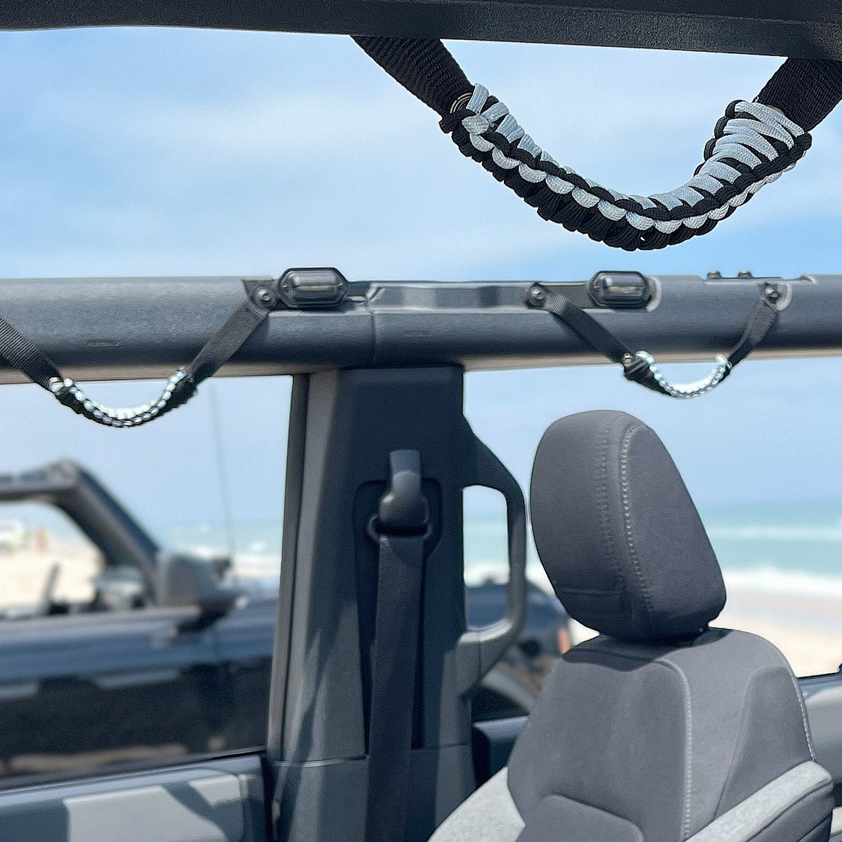 IAG Paracord Grab Handle 2-Piece Set for 2021+ Ford Bronco Two &amp; Four Door - IAG-BDY-F1102
