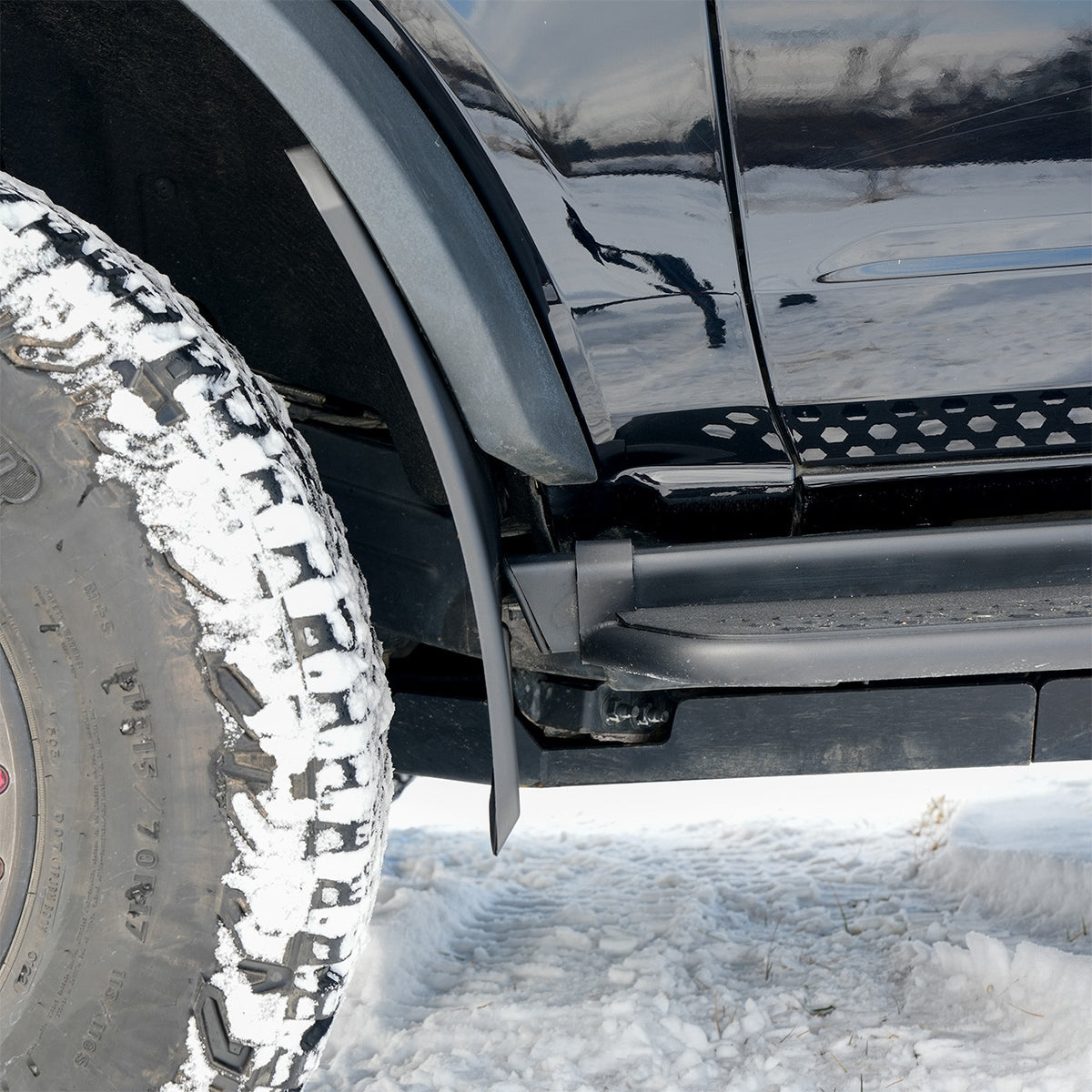 IAG Trail Shield Adjustable Mud Flaps Front &amp; Rear Set For 2021+ Ford Bronco - IAG-BDY-F1301