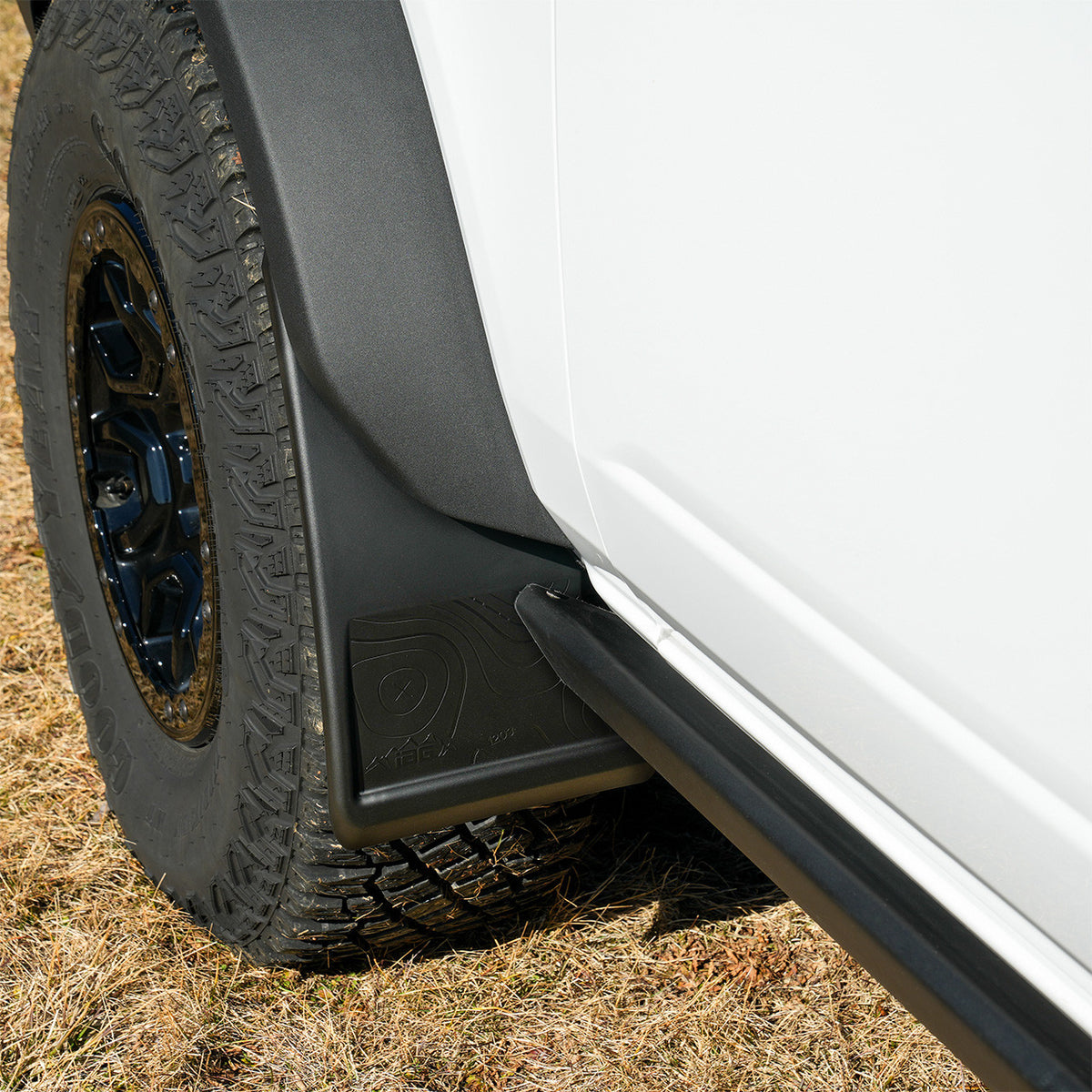 IAG Trail Shield Adjustable Mud Flaps Front &amp; Rear Set For 2021+ Ford Bronco - IAG-BDY-F1301
