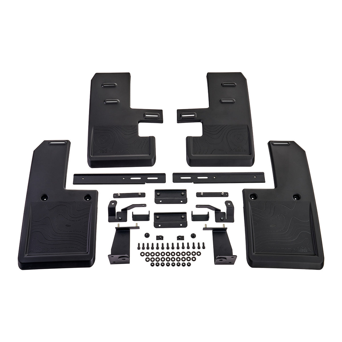 IAG Trail Shield Adjustable Mud Flaps Front &amp; Rear Set For 2021+ Ford Bronco - IAG-BDY-F1301
