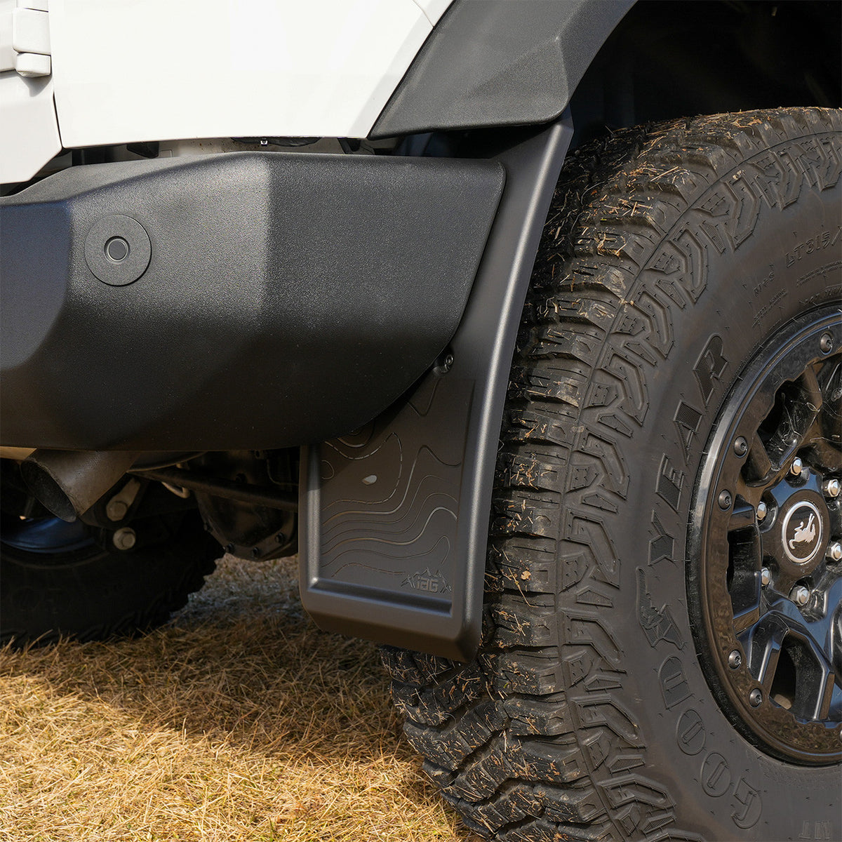 IAG Trail Shield Adjustable Mud Flaps Rear Set Only For 2021+ Ford Bronco - IAG-BDY-F1303