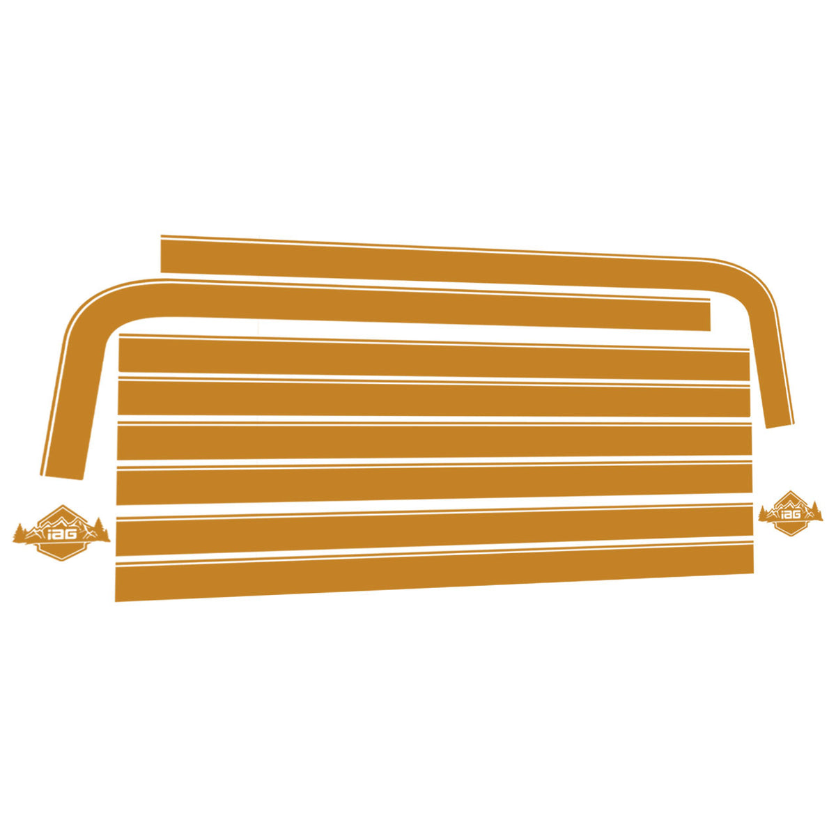 IAG Off-Road Boss Style Vinyl Side Stripe Kit for 2021+ Ford Bronco 4 Door - IAG-BDY-F2080