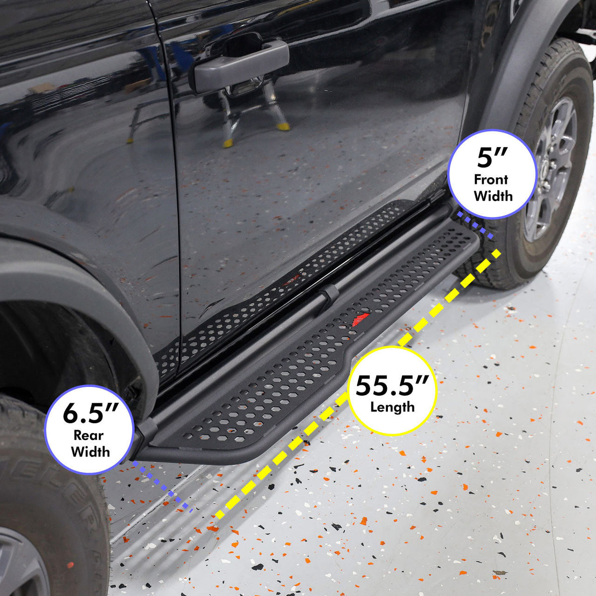 IAG Full Length EZ-Step Add-on for 2021+ Ford Bronco (1 Pair) - IAG-BDY-F2226