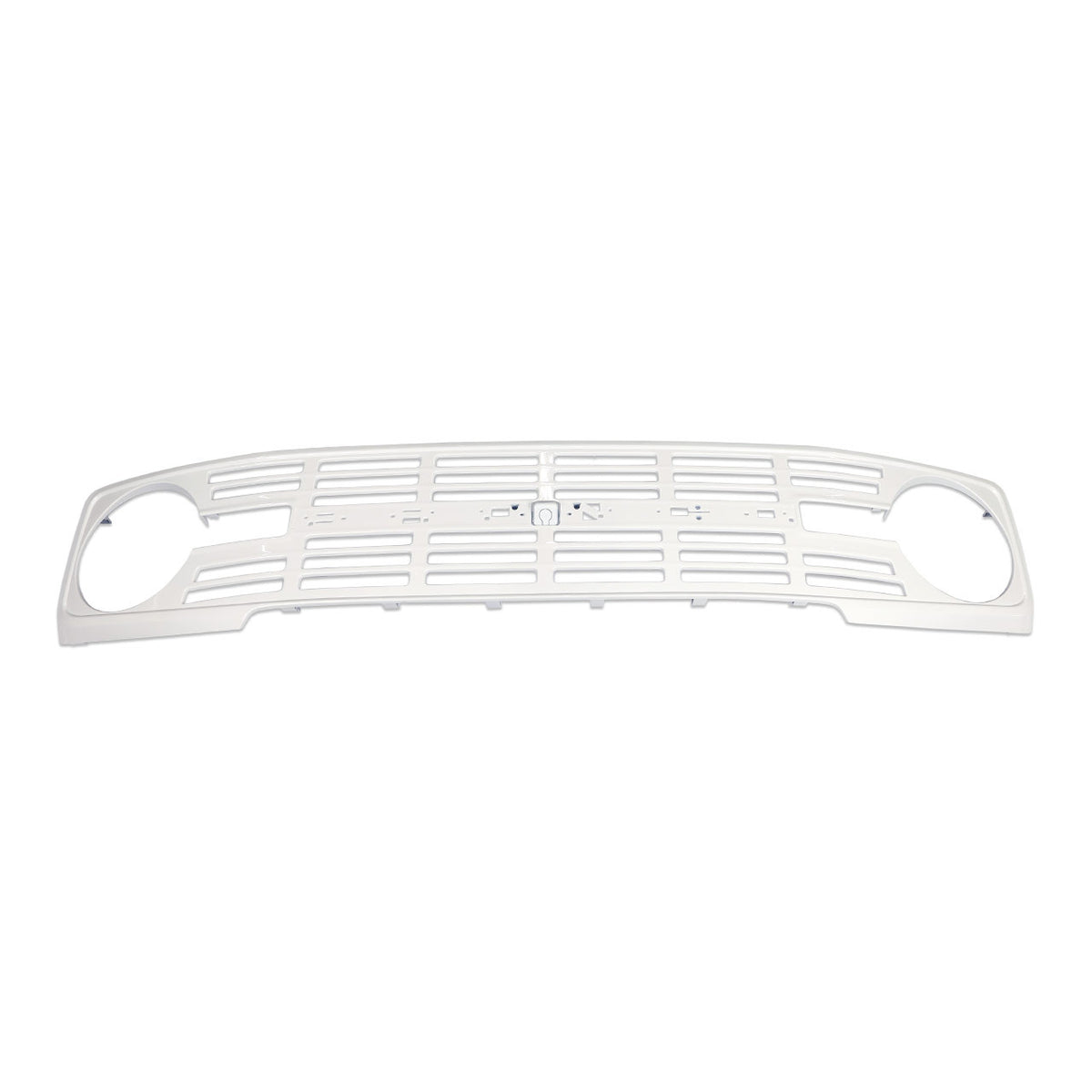IAG I-Line Vintage Grille Gloss White with Red Lettering 2021+ Ford Bronco - IAG-BDY-F3140