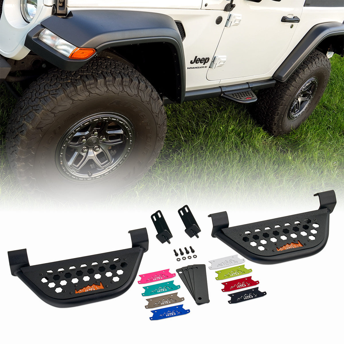 IAG EZ-Step Add-On (1 Pair) for 2018+ Jeep Wrangler 2 Door - IAG-BDY-J2101