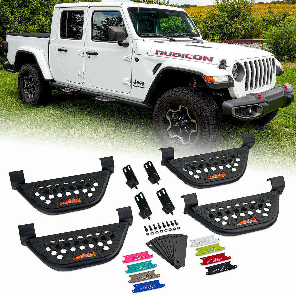 IAG EZ-Step Add-On (2 Pair) for 2018+ Jeep Wrangler 4 Door / 2020+ Gladiator - IAG-BDY-J2102
