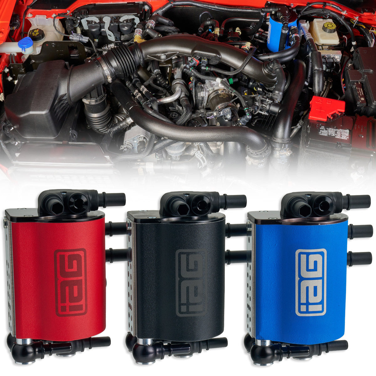 IAG Air Oil Separator AOS For 2022+ 3.0L Ford Bronco Raptor - IAG-ENG-F7904
