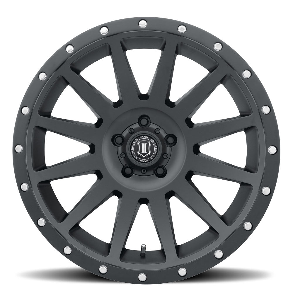 ICON Compression 20x10 5x150 -19mm Offset 4.75in BS 110.10mm Bore Satin Black Wheel - 2020105547SB