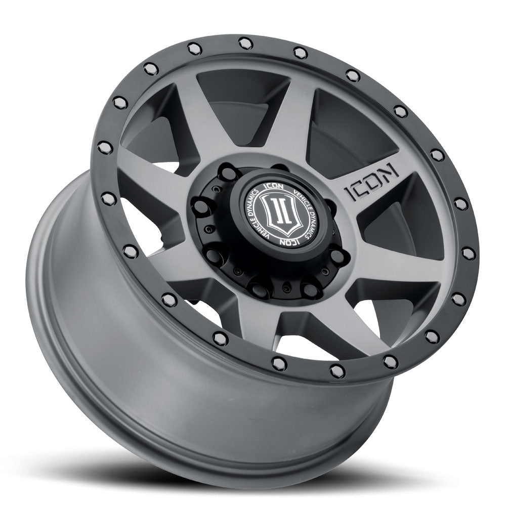 ICON Rebound 17x8.5 8x170 6mm Offset 5in BS 125mm Bore Titanium Wheel - 1817858150TT