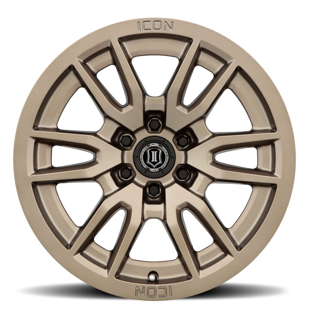 ICON Vector 6 17x8.5 6x135 6mm Offset 5in BS 87.1mm Bore Bronze Wheel - 2417856350BR