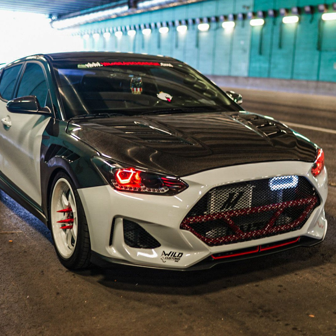 2019-2022 Hyundai Veloster Turbo/R-Spec/Non-Turbo BIG MOUTH LIT KIT Ram Air Intake Snorkel
