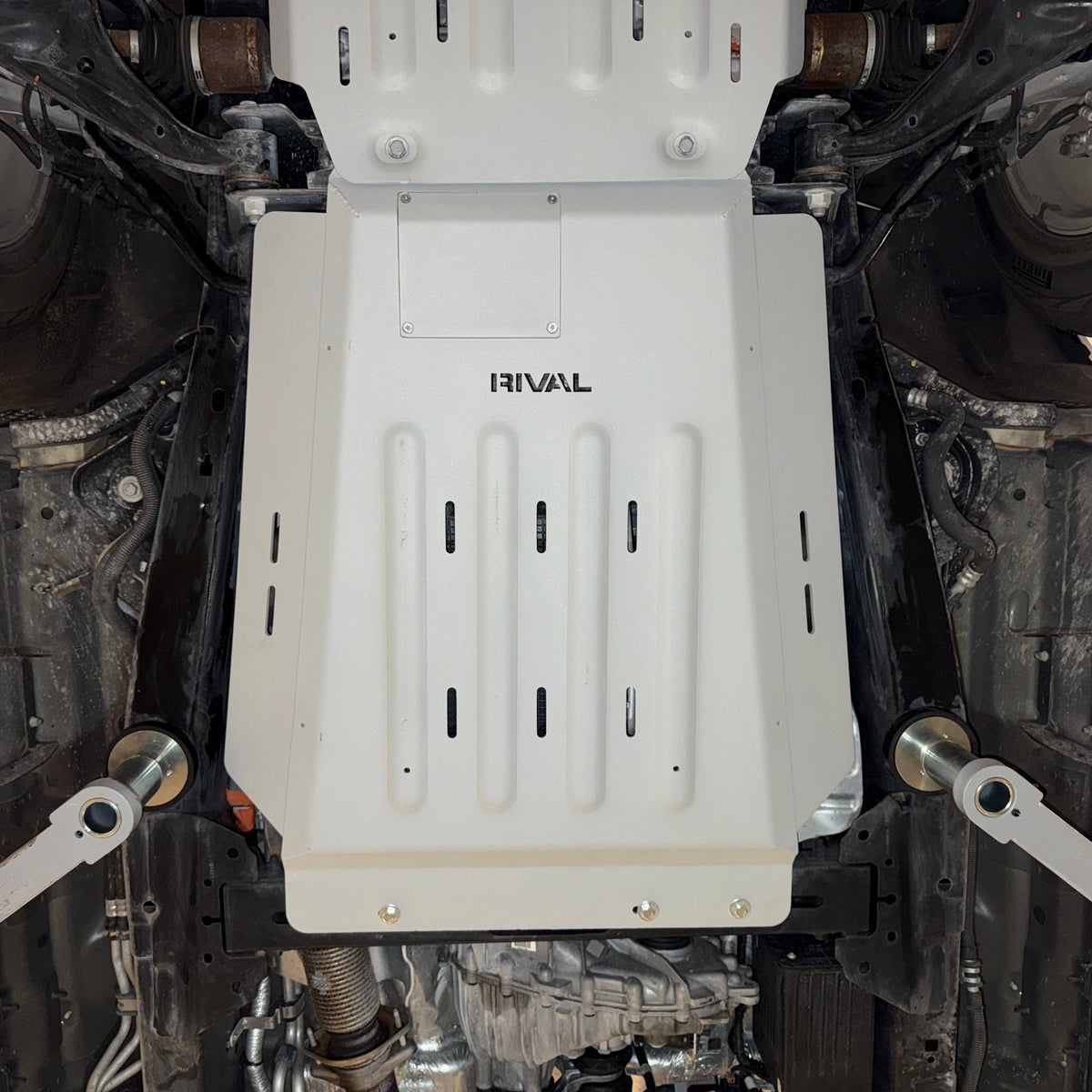 Rival 2015-Present Ford F150 Aluminum Transmission Catalytic Converter Skid Plate - 2333.1811.1.6