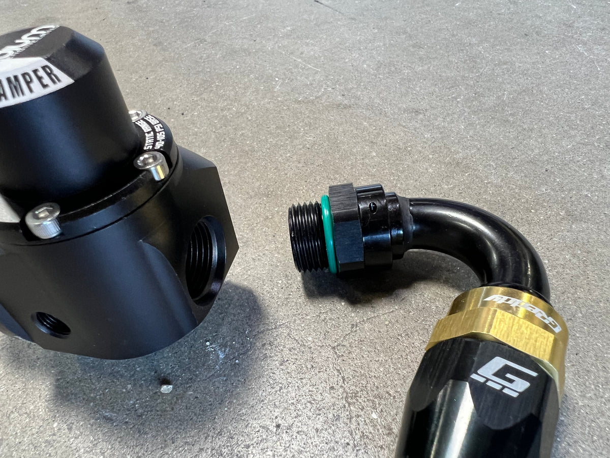 GReddy - GReddy -06 ORB male Swivel Hose End(s) - Black / Gold anodized - 12810615