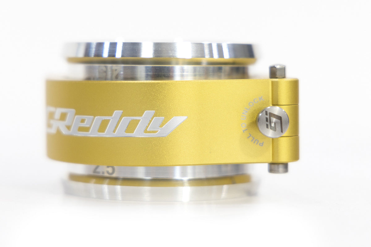 GReddy 3.0 Inch Gold Anodized Aluminum Boost Tube Clamp Set - 22420300