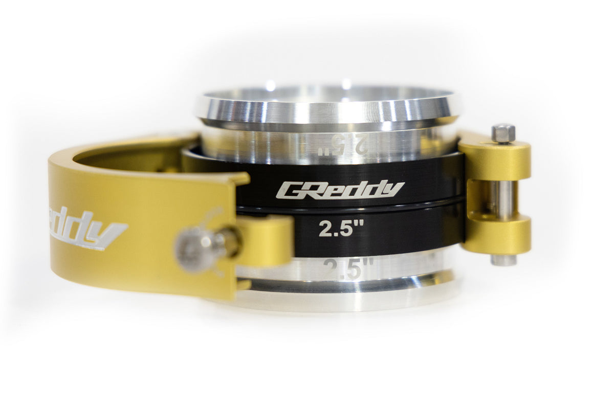 GReddy 3.0 Inch Gold Anodized Aluminum Boost Tube Clamp Set - 22420300