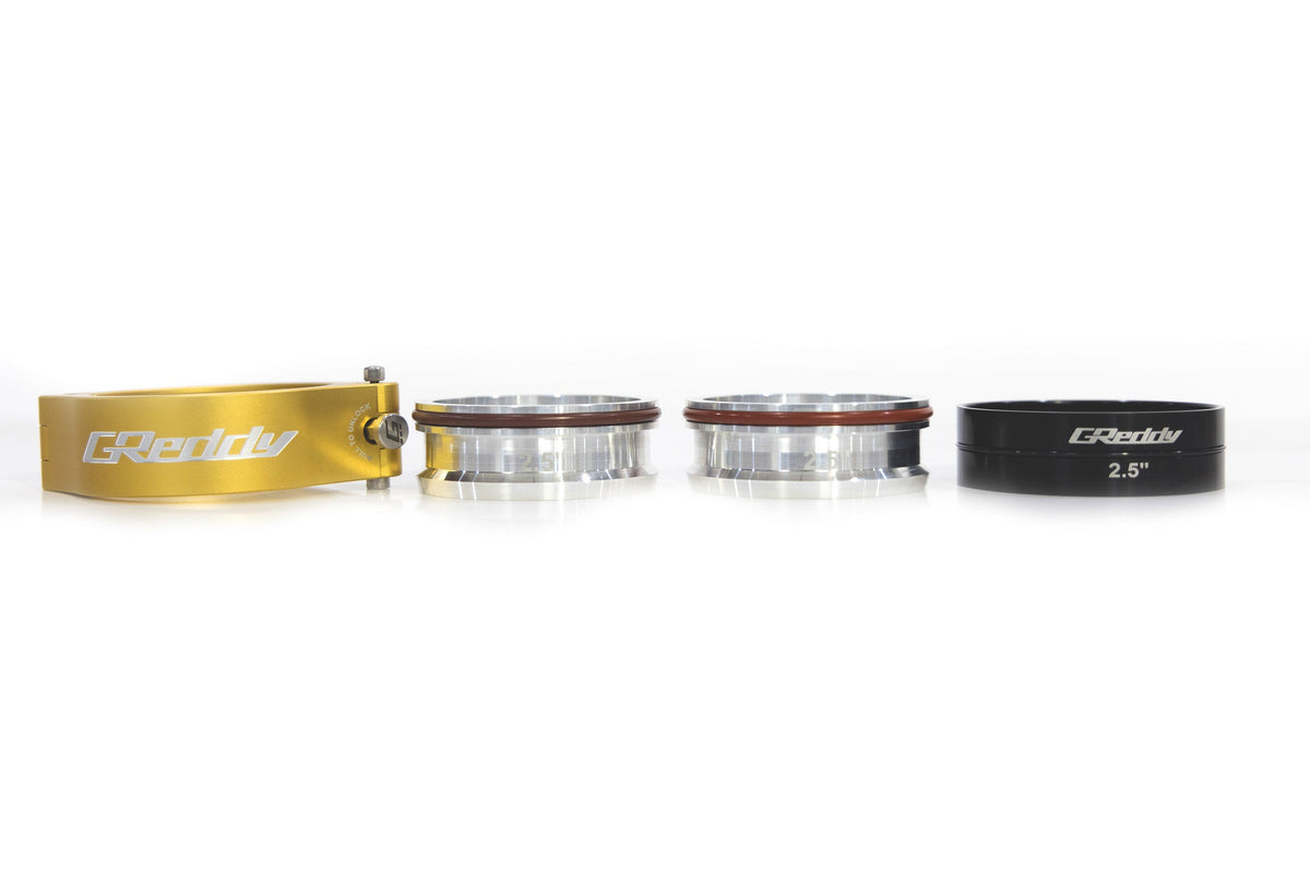 GReddy 3.0 Inch Gold Anodized Aluminum Boost Tube Clamp Set - 22420300