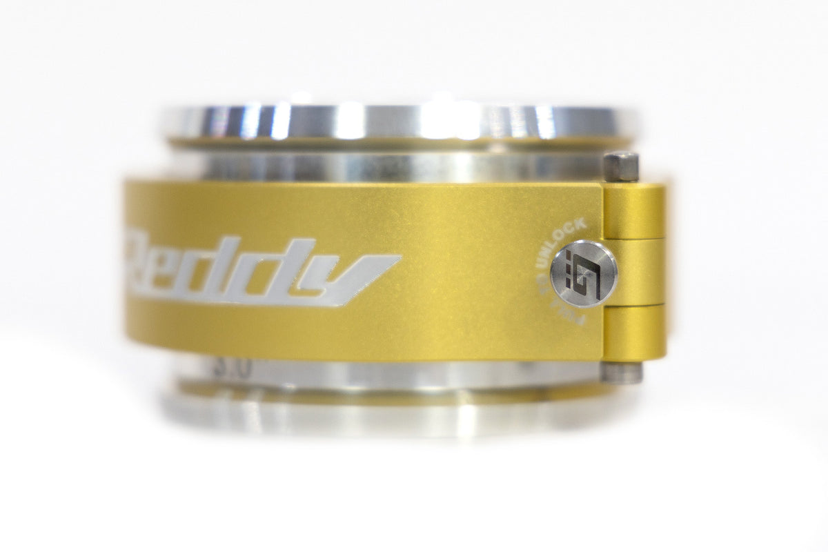 GReddy 3.0 Inch Gold Anodized Aluminum Boost Tube Clamp Set - 22420300