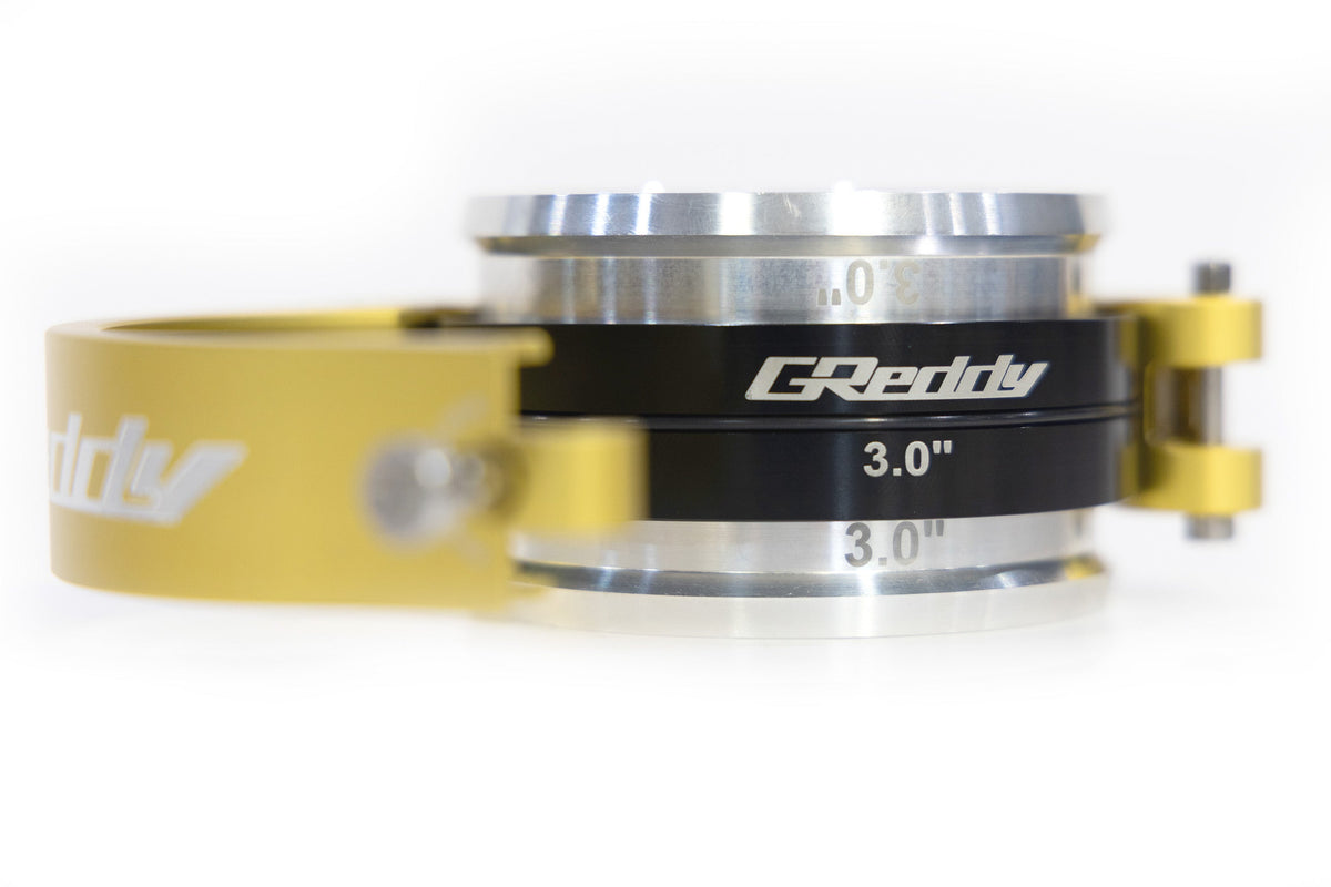 GReddy 3.0 Inch Gold Anodized Aluminum Boost Tube Clamp Set - 22420300