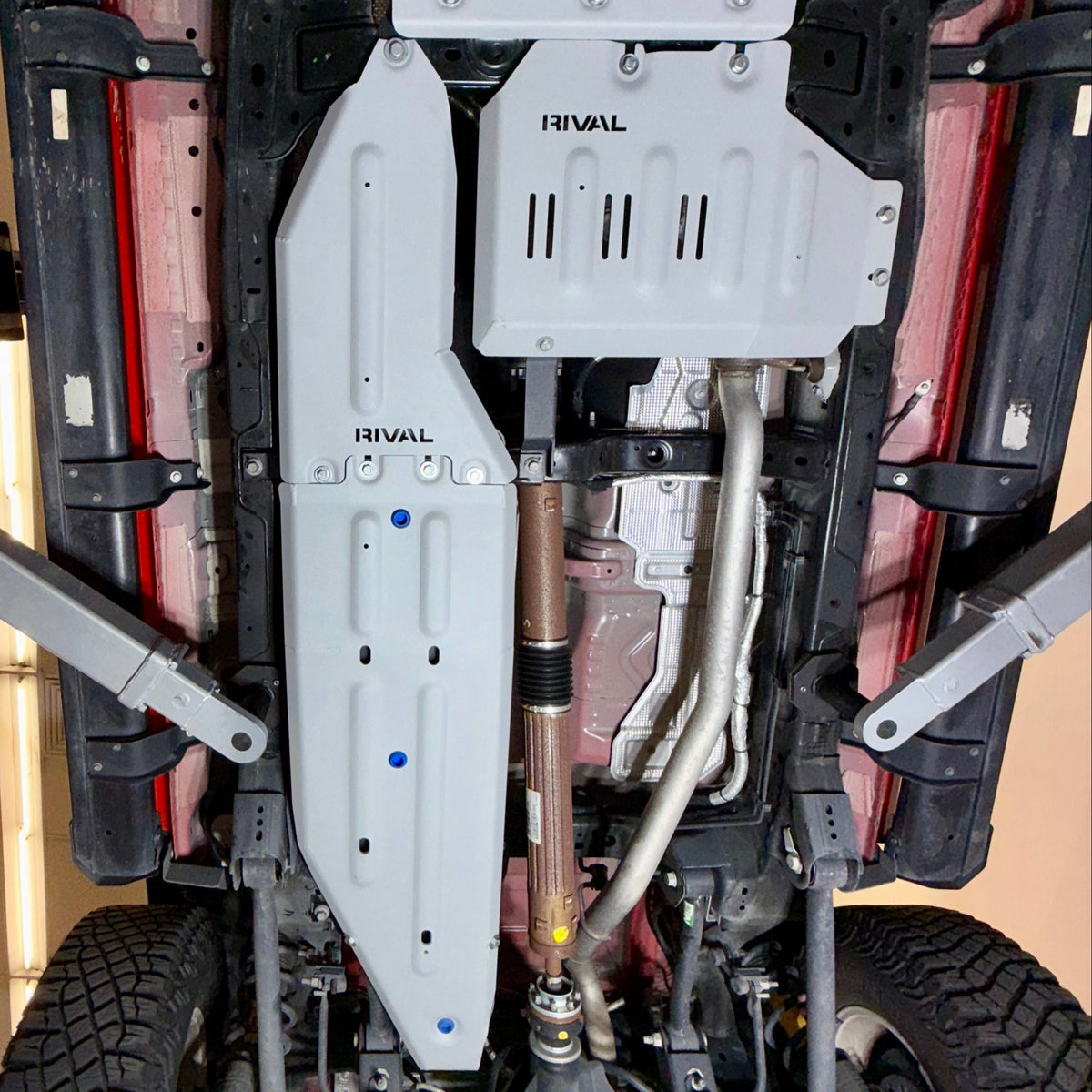 Rival 2024-2026 Ford Ranger Aluminum Transfer Case Skid Plate - 2333.1812.1.6