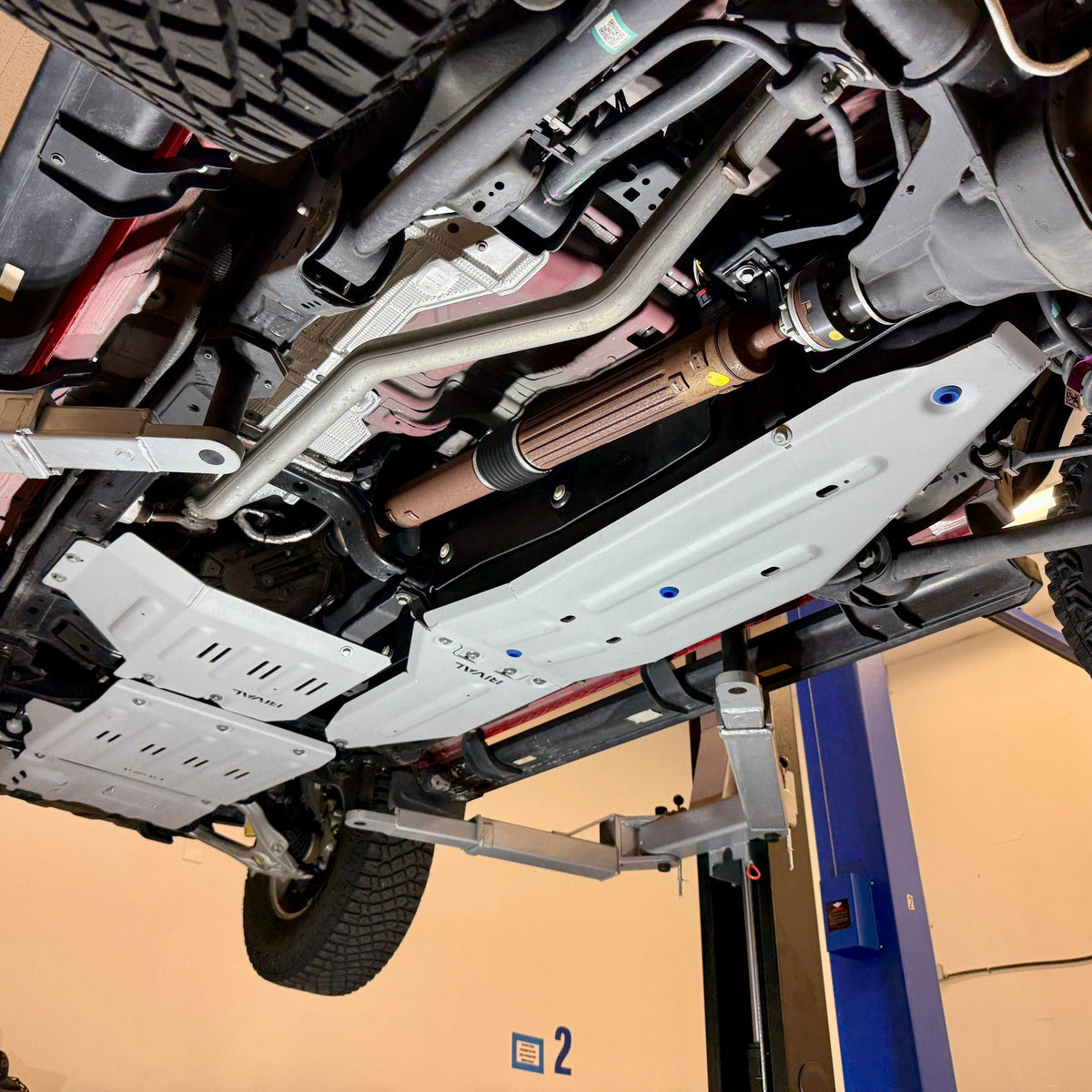 Rival 2024-2026 Ford Ranger Aluminum Transfer Case Skid Plate - 2333.1812.1.6