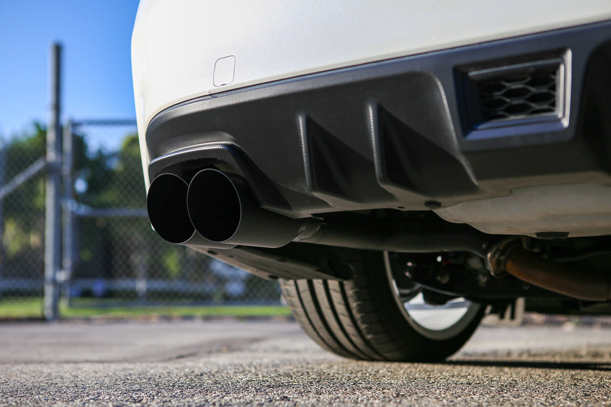 Remark 15-22 Subaru WRX STi VA Axle Back Exhaust Stainless Steel Single Wall Tip 4in Cerakote Black - RO-TSVA-S4B