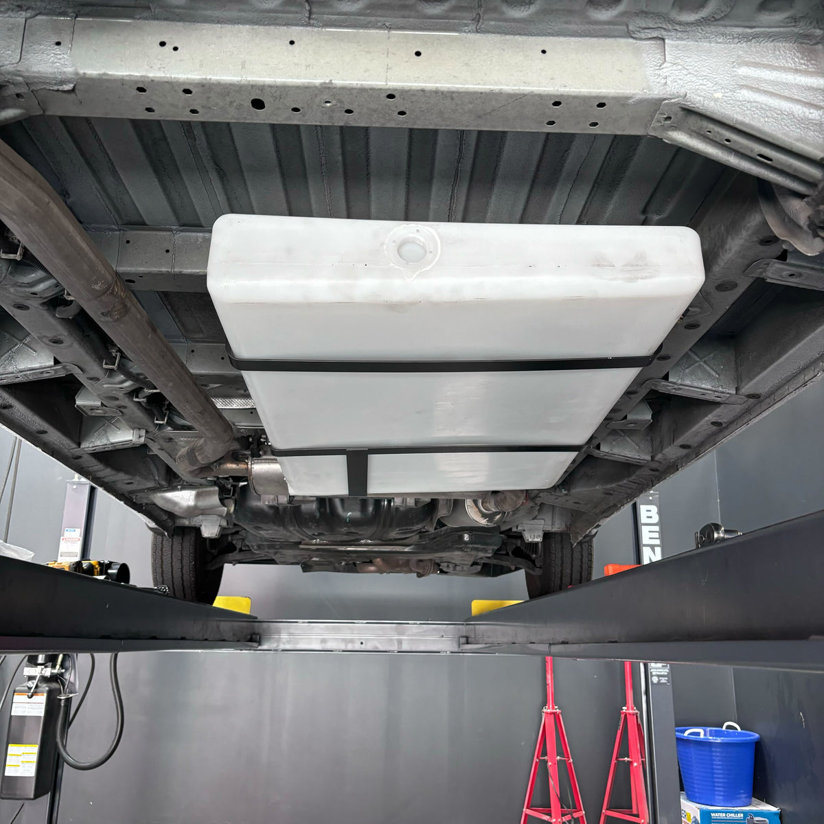 S&amp;B 36 Gallon UNDERCARRIAGE Fresh/Grey WATER TANK FOR 2013-2025 DODGE / RAM PROMASTER 2500, 3500 159” AND 159&quot; EXT - 10-3021